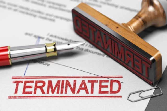 Termination of the contract